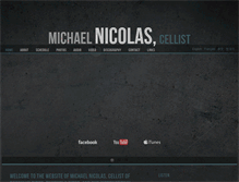 Tablet Screenshot of michaelnicolascellist.com